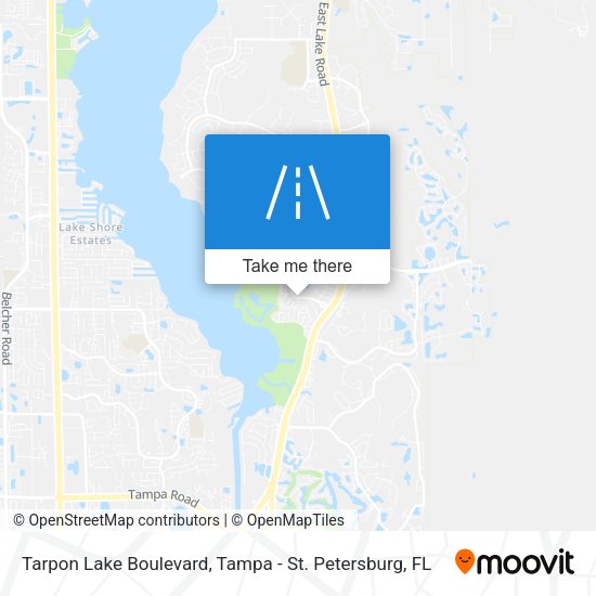 Tarpon Lake Boulevard map