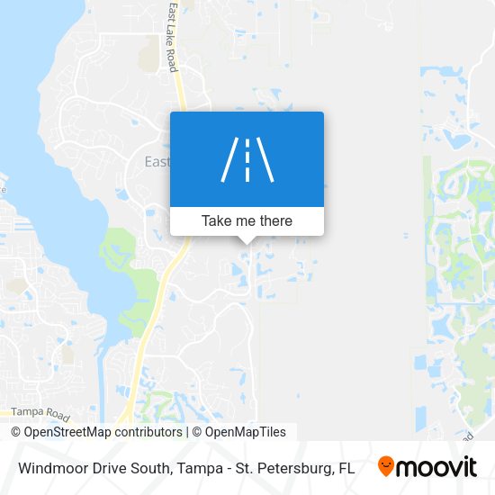 Windmoor Drive South map