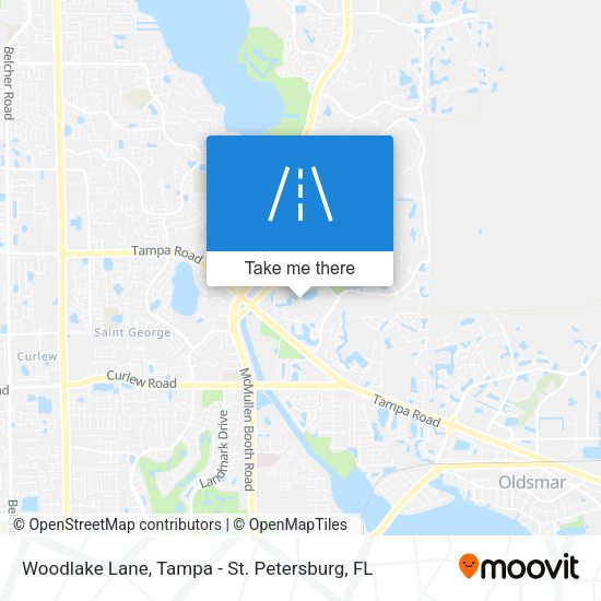 Woodlake Lane map