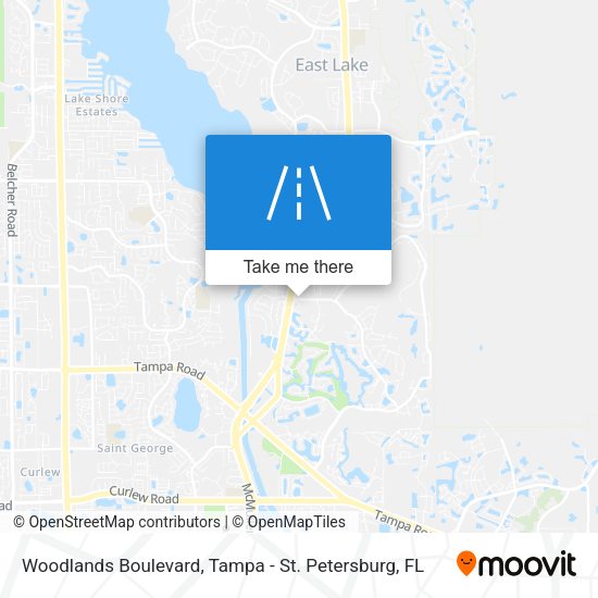 Mapa de Woodlands Boulevard