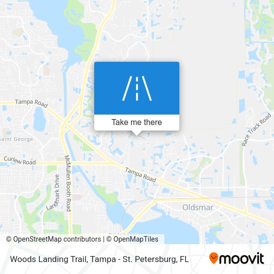 Woods Landing Trail map