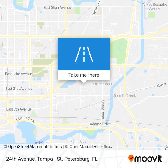 24th Avenue map