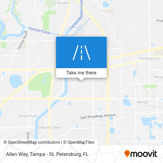 Allen Way map