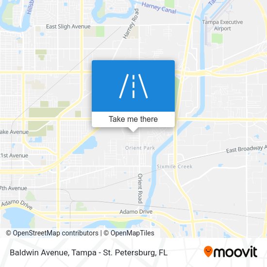Baldwin Avenue map