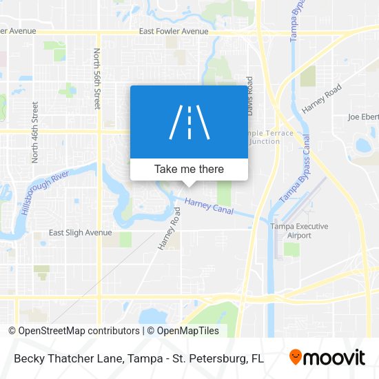 Mapa de Becky Thatcher Lane