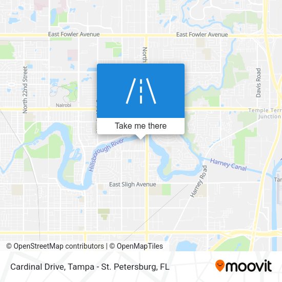 Cardinal Drive map