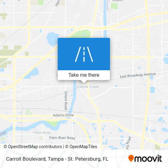 Mapa de Carroll Boulevard