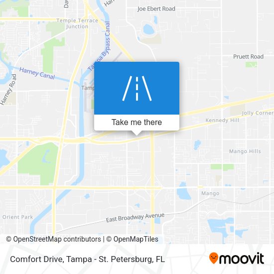 Comfort Drive map