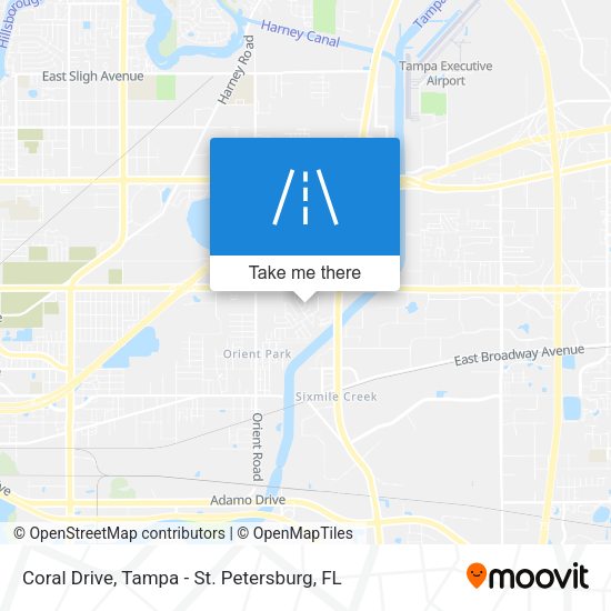 Coral Drive map