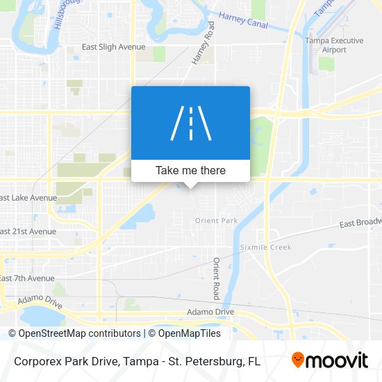 Corporex Park Drive map