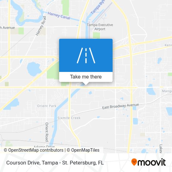 Courson Drive map