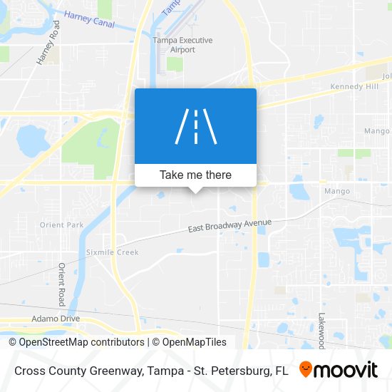Cross County Greenway map
