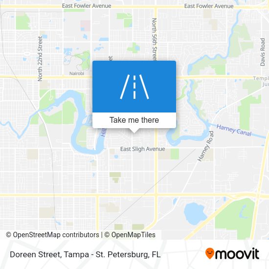 Mapa de Doreen Street