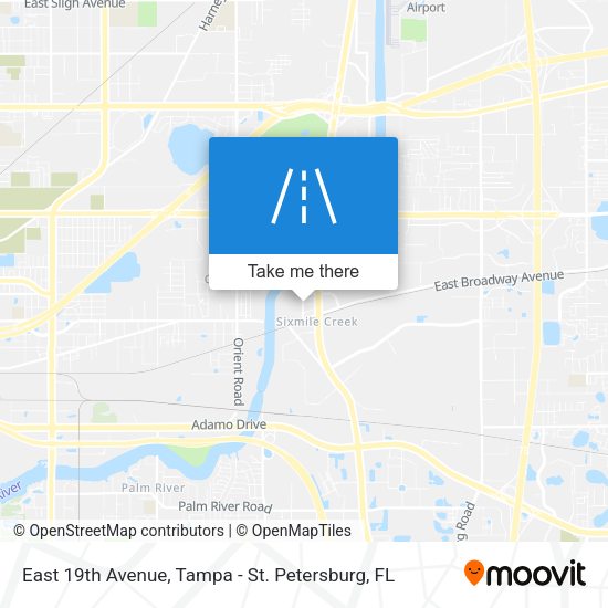 Mapa de East 19th Avenue