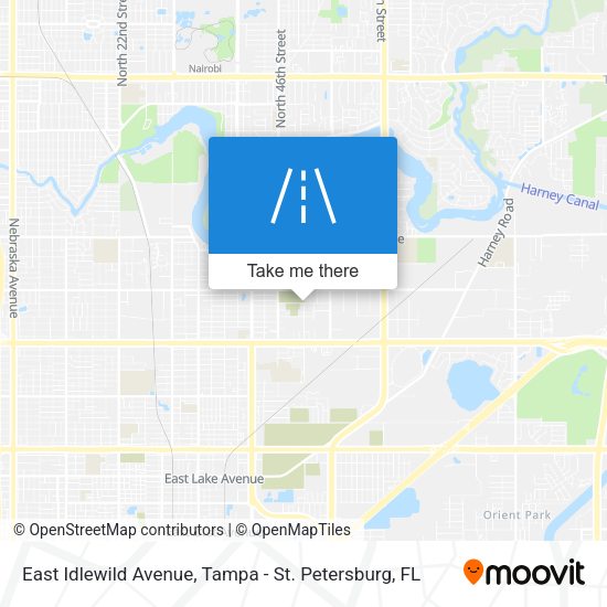 Mapa de East Idlewild Avenue