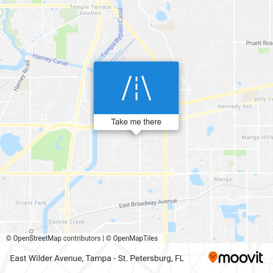 East Wilder Avenue map