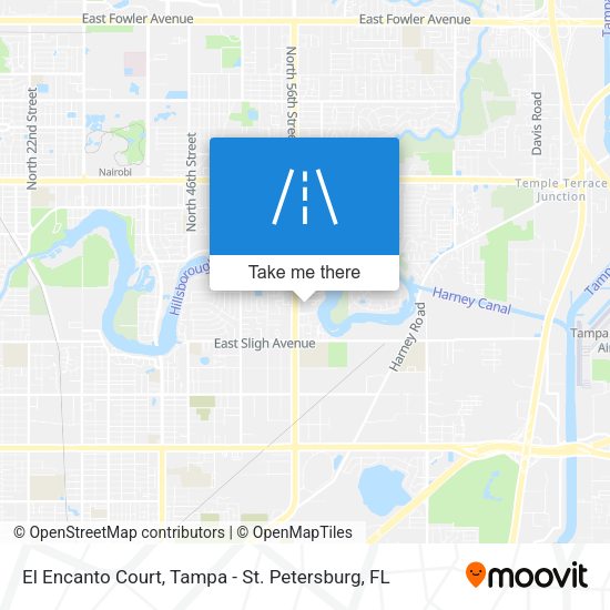 El Encanto Court map