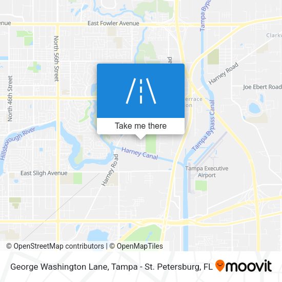 George Washington Lane map