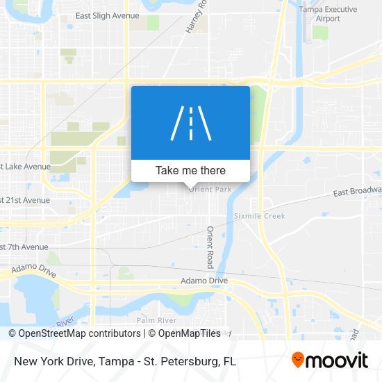New York Drive map