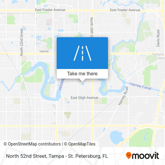 Mapa de North 52nd Street