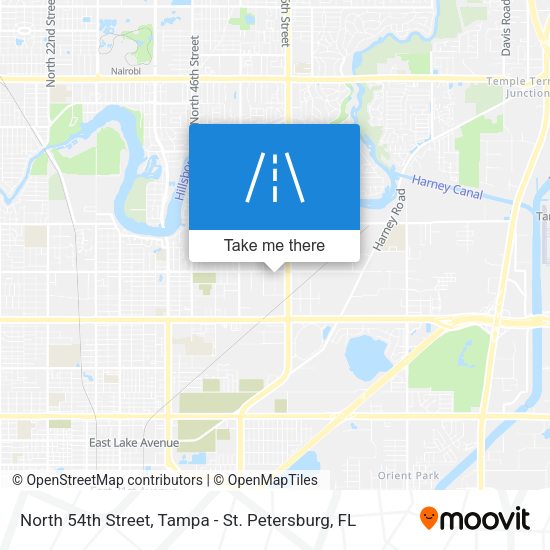 Mapa de North 54th Street