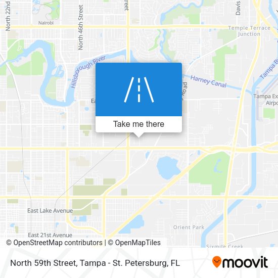 North 59th Street map