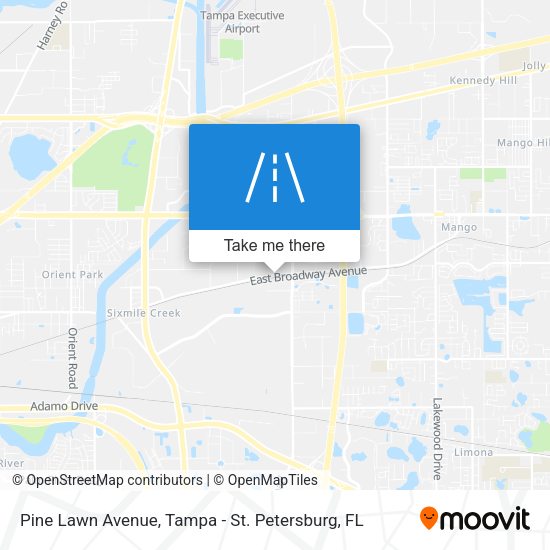 Pine Lawn Avenue map