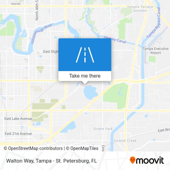 Walton Way map
