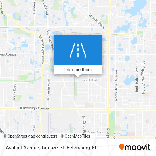 Asphalt Avenue map