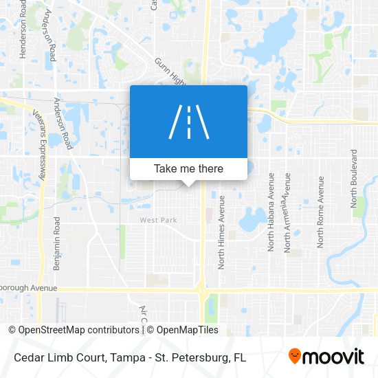 Cedar Limb Court map