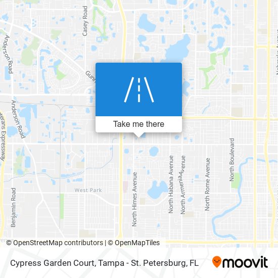 Mapa de Cypress Garden Court