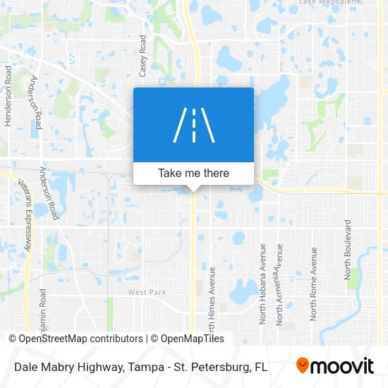 Dale Mabry Highway map