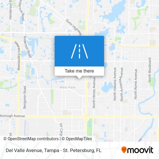 Mapa de Del Valle Avenue