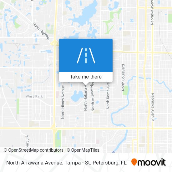 Mapa de North Arrawana Avenue