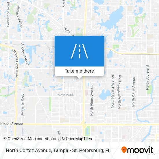 Mapa de North Cortez Avenue