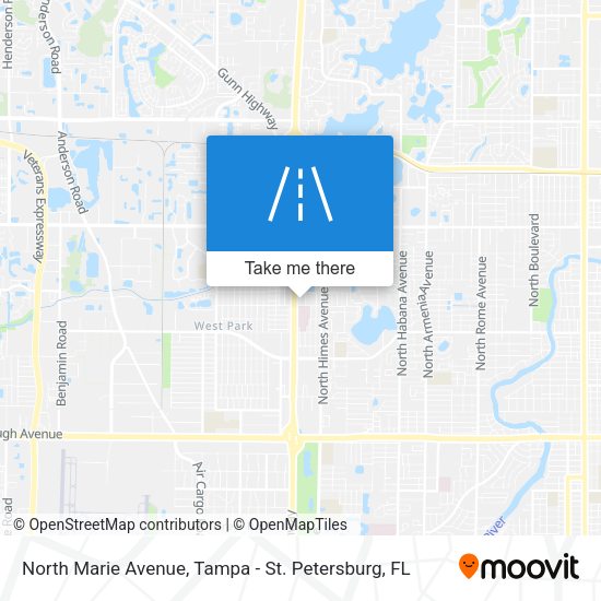 North Marie Avenue map