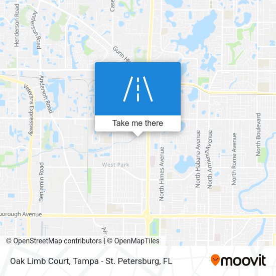Oak Limb Court map