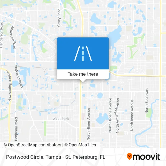 Postwood Circle map