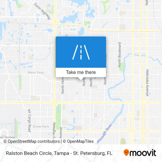 Ralston Beach Circle map