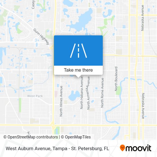 Mapa de West Auburn Avenue