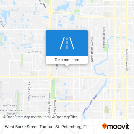 West Burke Street map