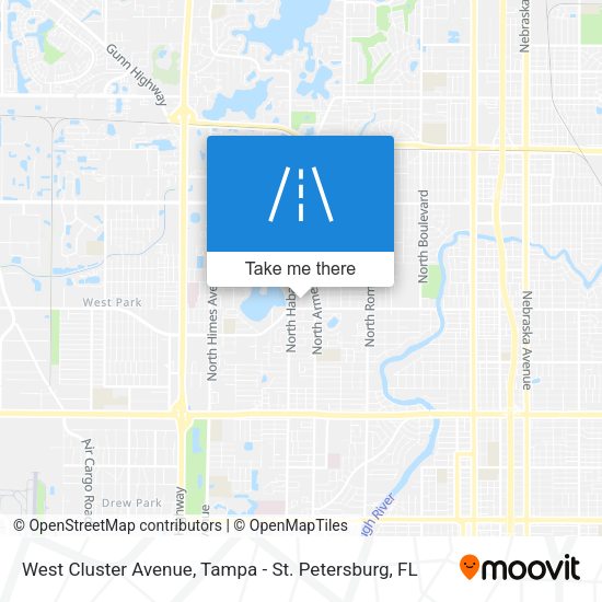 Mapa de West Cluster Avenue