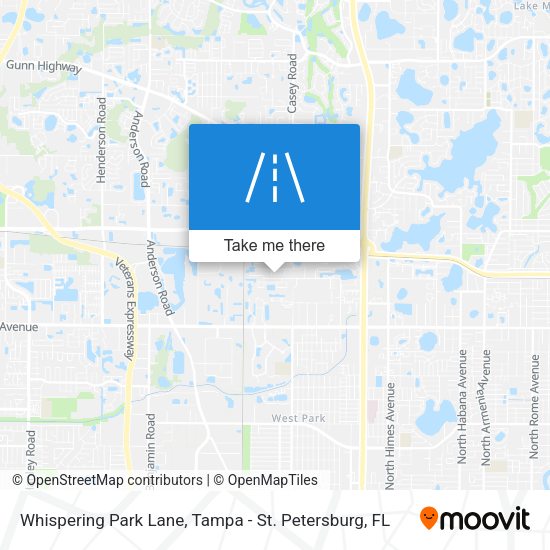 Whispering Park Lane map