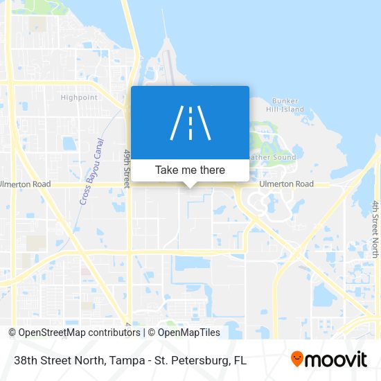 Mapa de 38th Street North