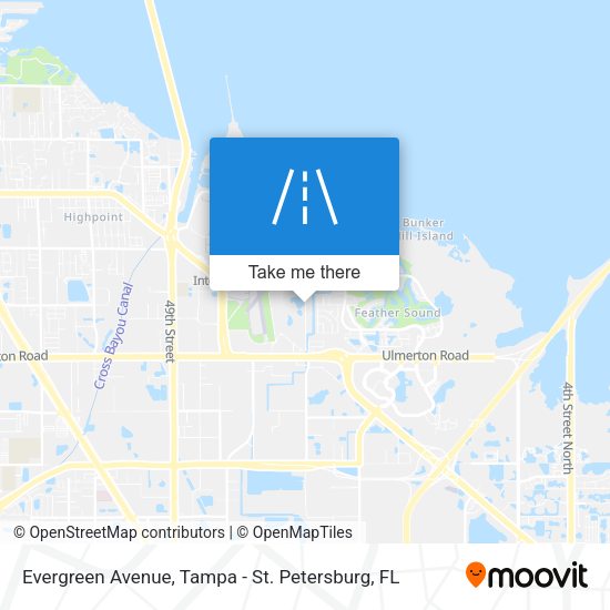 Mapa de Evergreen Avenue
