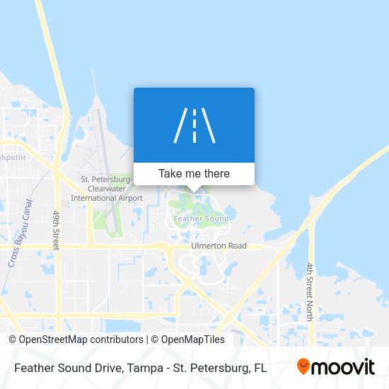 Feather Sound Drive map