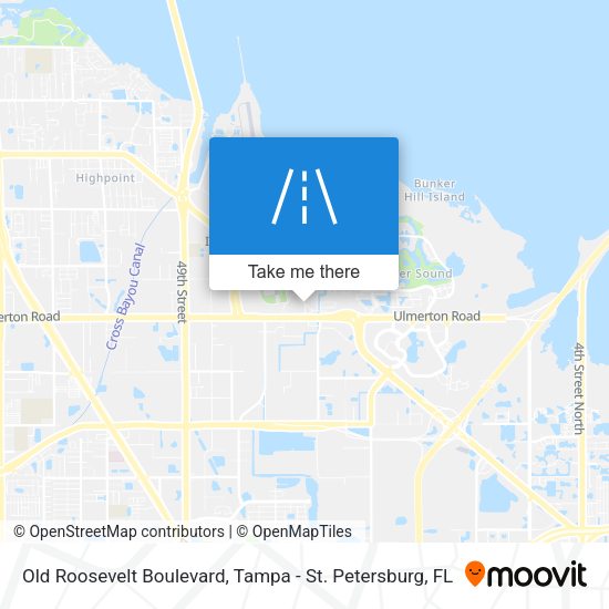 Old Roosevelt Boulevard map