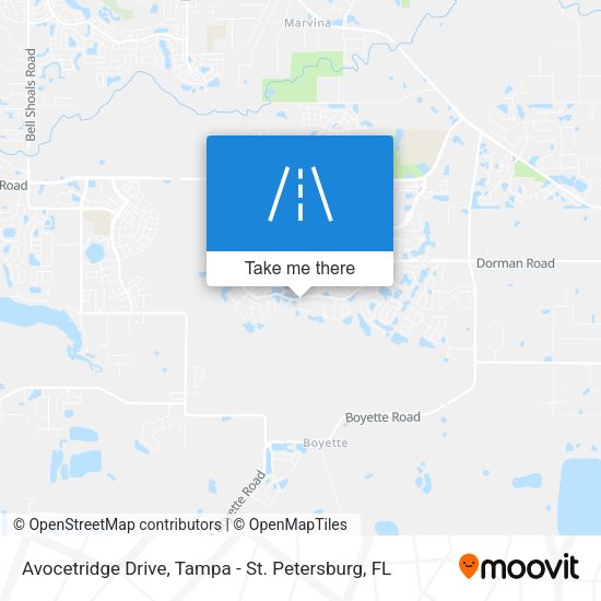 Avocetridge Drive map
