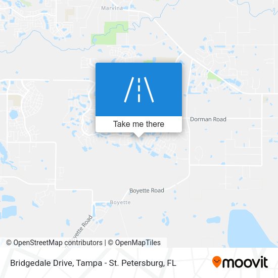 Bridgedale Drive map