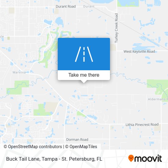Buck Tail Lane map